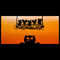 Металлокерамический дизайн-обогреватель UDEN-700 "Кішки-Мишки" Металлокерамический дизайн-обогреватель UDEN-700 "Кішки-Мишки"