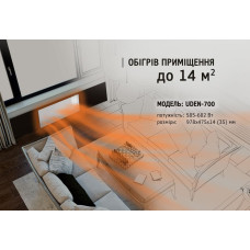 Металлокерамический обогреватель UDEN-700 "универсал" Металлокерамический обогреватель UDEN-700 "универсал"