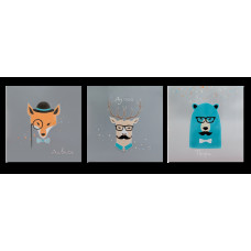 Металлокерамический дизайн-обогреватель UDEN-S "Хіпстери" (триптих)